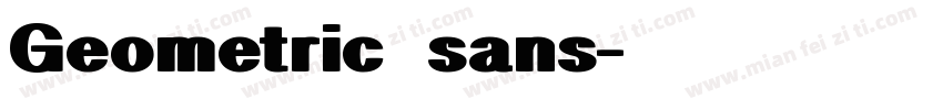 Geometric sans字体转换